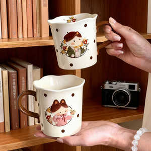 High Quality Wholesale Cute Cat <b>Ceramic</b> <b>Mug</b> Set <b>Ceramic</b> Cute <b>Mug</b> San Valentine Round Dot <b>Ceramic</b> Coffee <b>Mug</b> - Product Image 4