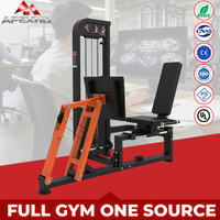 APEXHQ Machine de presse à jambes commerciale, équipement de gym, presse à jambes à 45 degrés, entraîneur de presse à jambes assis à charge par poulie pour la musculation
