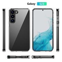 Casing HP Transparan Anti Benturan Akrilik TPU Sederhana untuk Samsung S23