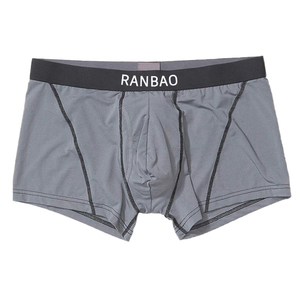 Herstellung Classic Grey Front Flying <span class=keywords><strong>Big</strong></span> Pouch Unterwäsche Herren Boxer Briefs Custom Men Boxer Unterwäsche