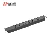 Unité de distribution d'alimentation intelligente à 6 ports et 8 ports pour montage en rack Dc Managed 1u Pdu Power Strip C13/c19