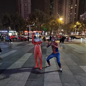 Nuevo Disfraz de Cosplay 2026, <span class=keywords><strong>Traje</strong></span> de Spider-Man Negro y Dorado, Zentai de Cuerpo Entero con Estampado de Superhéroe para Halloween, Carnaval, Fiesta IM171-W - Product Image 4