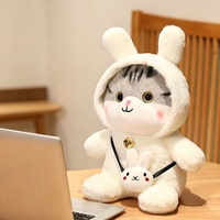 Peluche de Gato Súper Suave y Adorable, Juguete de Peluche Transformable en Conejo, Dinosaurio, Unicornio, Juguete de Peluche Kawaii, Regalo para Niños