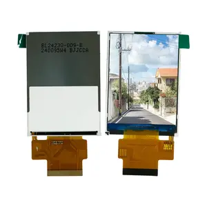 Módulo lcd tft de 2.4 polegadas, 40pin rgb/spi/mcu interface 240x320/qvga tn + ips/visão completa tela sensível ao toque da direção opcional 9341/7789