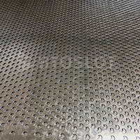 Maille métallique perforée en acier inoxydable 316 résistant à la corrosion, maille métallique perforée ronde triangulaire, panneau perforé