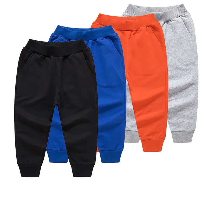 PT212 pantaloni in cotone 100% per 0-10 anni Solid Boys Girls pantaloni sportivi Casual Jogging Enfant Garcon pantaloni per bambini per bambini