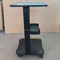 Chariot de beauté portable avec 4 roues, support mobile pour équipement de salon IPL RF Cavitati0n, rangement et organisation