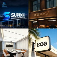 Letras Acrílicas Personalizadas, Logotipo de Empresa, Letreros de Recepción, Letreros Comerciales para Salón, Solución de Proyecto de Caja de Luz, Acero Inoxidable
