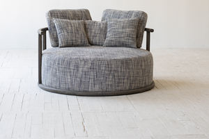 Set di Divani in Stile Nordico Moderno Japandi, Design Minimalista, Arredamento per Soggiorno, Comodo Divano a Tre Posti Imbottito in Quercia per Hotel - Product Image 3