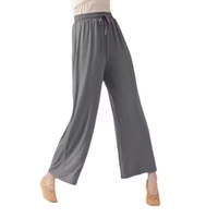 Vêtements de danse moderne, robe de yoga, pantalon de danse classique, pantalon large en modal, pantalon droit taille haute pour femmes