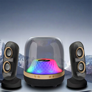 LP98玻璃灯5.4扬声器50-100W RGB发光二极管照明手机电脑IPX-6防水充电电池 - Product Image 3