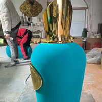 Bouteille de parfum cosmétique Factice Sculpture de parfum en fibre de verre