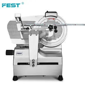 FEST kitchen Equipment Full-Automatic Electric Meat Slicer Bacon Cutting Machine Commercial Frozen Meat Slicer