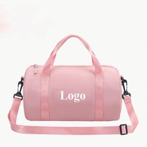 Sac de sport pliable à fermeture éclair en nylon de haute qualité avec logo personnalisé imprimé, grande capacité pour le yoga et la remise en forme - Product Image 1