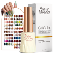 Miss Gooey Factory - Vente en gros - 1440 couleurs - Vernis à ongles en gel vegan - Kit de vernis à ongles en gel UV - Marque privée - 15 ml - Pour salon de manucure