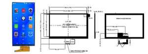 จอแสดงผล LCD ขนาด 7 นิ้ว 720×1280 รองรับอุณหภูมิสูง MIPI -30 ° ซีถึง 70 ° จอแสดงผล C IPS TFT LCD - Product Image 2