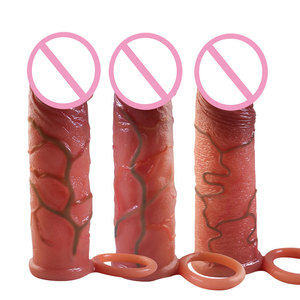 Netphi Adult Male Sex Toys Wieder verwendbare Silikon Cock Sleeve Ball <span class=keywords><strong>Stretcher</strong></span> Realistische Dildo enthalten Paare Mastur batoren - Product Image 6