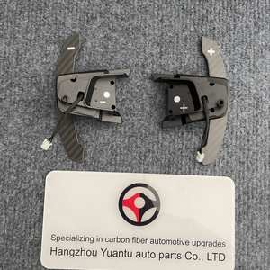 Pour VW GOLF R palettes de changement de volant magnétiques en Fiber de carbone véritable remplacement palette de changement de vitesse étendue ramasse le changement de vitesse haut/bas - Product Image 2