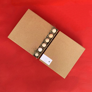 Tùy Chỉnh Thân Thiện Với Môi Quail 20 Trứng Container Nâu Sóng Tông Rỗng Giấy Trứng Khay Hộp Carton Box Với Xử Lý - Product Image 6