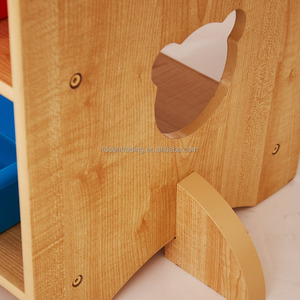 Ensemble table et 2 chaises en forme d'ours pour enfants et tout-petits avec 4 bacs en plastique, meubles pour chambre d'enfant. - Product Image 3