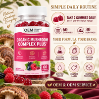 Gummies de glycinate de magnésium 400 mg pour la relaxation, le soutien musculaire et un sommeil réparateur, sans sucre, soin bien-être quotidien, OEM