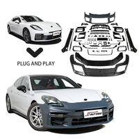 Kit de carrosserie de modernisation et de relooking d'usine pour Porsche Panamera 976 2024-2026, style Turbo GT, en matériau PP ABS, diffuseur arrière