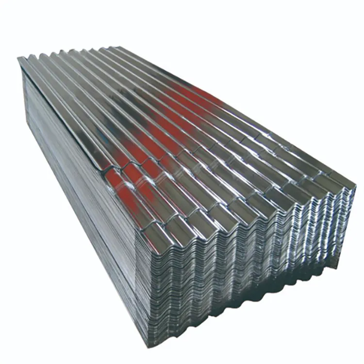 Zink Aluminium PPGI HDG Gi 80g Bwg28 Bwg30 Bwg32 lembar bergelombang galvanis/lembar besi atap logam digunakan harga rendah pabrik