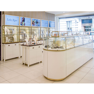 Tienda de exhibición de lujo Diseño Personalizado Fancy White Jewelry Store Showcase Nice Counter - Product Image 1