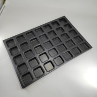 Moule à gâteaux carré en acier aluminisé antiadhésif personnalisé de 35 tasses, moule à mini-gâteaux madeleine, moule à financiers