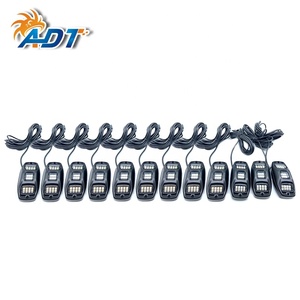 ไฟใต้ท้องรถยนต์ ADT Ip68 กันน้ำ 12 ชิ้น ควบคุมผ่านแอพไร้สาย สำหรับรถออฟโรดทุกประเภท ไฟ RGBW LED มุมกว้างพิเศษ 2000lm - Product Image 4