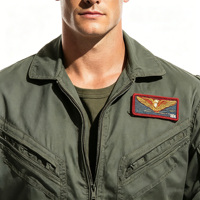 Combinaison de pilote vert olive pour homme, combinaison uniforme pour un usage quotidien et les activités de plein air