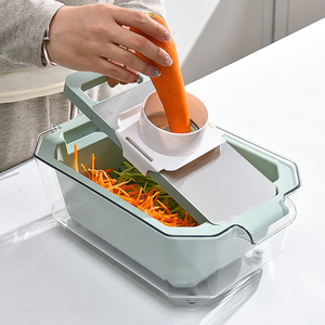 Coupe-légumes manuel multifonctionnel réutilisable <span class=keywords><strong>en</strong></span> acier inoxydable, hachoir, <span class=keywords><strong>râpe</strong></span>, <span class=keywords><strong>mandoline</strong></span> - Product Image 3