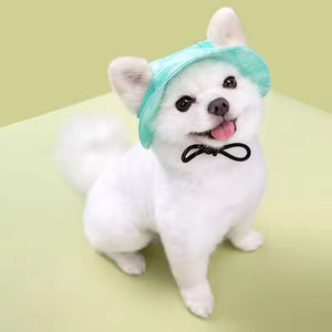 Adjustable Solid Eco-Friendly Pet <b>Hat</b> with Ear Holes Cute Pet Inspired Sunscreen Cap for Dogs and <b>Cats</b> - Product Image 1