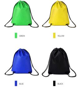 Mochila deportiva unisex con cordón de poliéster 210D, mochila de gimnasio, impermeable, paquete con logotipo, mochilas deportivas promocionales de 20-38L para la playa - Product Image 6