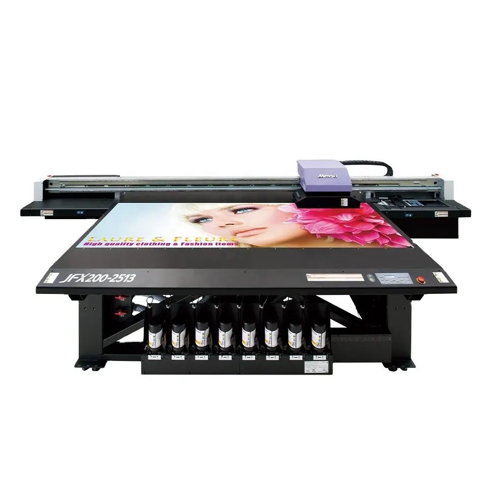 Original MIMAKI JFX200-2513 EX Impressora a jato de tinta UV Sob demanda Piezo cabeça Grande Formato Impressora Universal para vidro e lona de madeira