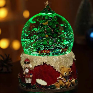 2022 làm bằng tay tùy chỉnh món quà Tuyết Quả cầu nước bóng nhựa mô hình với âm nhạc và nhân vật chủ đề cho trang trí nội thất - Product Image 3