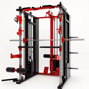 Máquina de Gimnasio Multifuncional Combo Rack <span class=keywords><strong>Multipower</strong></span> Smith Compact Lat Pull Down Cable Machine, Equipo de Ejercicio Todo en Uno para Gimnasio en Casa - Product Image 2