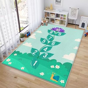 Phòng trẻ em hoạt hình Nhảy Lò Cò dễ thương Câu Đố giáo dục sớm Thảm giường hộ gia đình có thể được tùy chỉnh Thảm leo núi - Product Image 2
