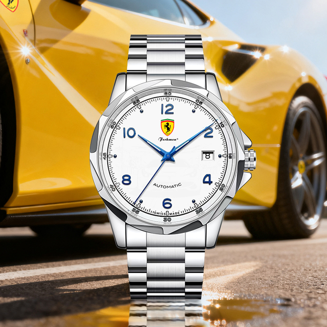 Ferhmen F8911 Breakthrough Series Men's Automatic Watch 50M Waterproof Stainless Steel Sapphire Crystal 43mm Business Mechanical