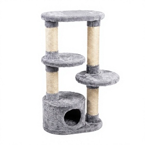 Arbre à chat multi-niveaux Pandora Cosmic Adventure Classic Wood avec emballage en carton pour chats ludiques - Product Image 1