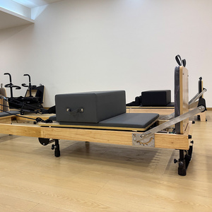 Cama de Pilates Plegable de Madera Resistente con Estructura de Acero y Acolchado para Entrenamiento de Core, Ideal para Estudio de Pilates y <span class=keywords><strong>Yoga</strong></span>, en Oferta - Product Image 2