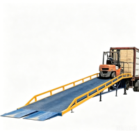 Plateforme de chargement mobile pneumatique de 10 tonnes, pont d'accès pour entrepôt, logistique, déchargement de conteneurs, modèle 11400x2100mm, matériau