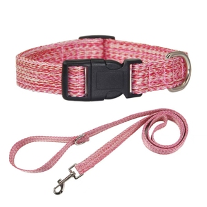 Colliers et laisses pour animaux de compagnie Spot supply 4 couleurs chanvre 100% entièrement réglable doux ventiler hypoallergénique collier et laisse pour chien ensemble - Product Image 2