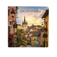 Magnet Kulkas Keramik Eropa Rumania, Suvenir Turis, Dekorasi, Kerajinan Tangan