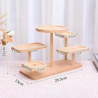 Support à cupcakes et plateau de service en bois moderne et durable à 5 niveaux, idéal pour les beignets et les desserts, parfait pour les buffets – Vente directe usine
