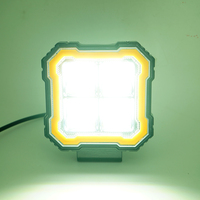 Feux auxiliaires LED de 4 pouces, 25W, lampe tout-terrain compatible avec les véhicules hors route, les bateaux, les motos et les camping-cars