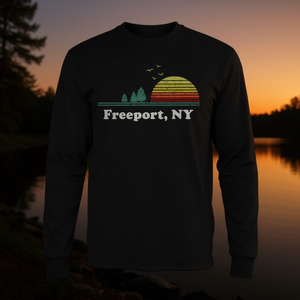 Maglietta a maniche lunghe Freeport Ny Vintage Sunset - Product Image 3