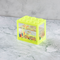 Mini PVC écologique de réservoir de poissons de Betta de LED acrylique transparent pour la visualisation de bureau de salle à manger