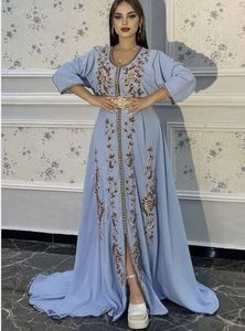 ÉLÉGANT & DÉCENT BRODERIE ZARI SUR ROBE CAFTAN AVEC PERLES DE VERRE EN CRISTAL ORNÉ, PIERRE, SEQUENCE,DABKA WORK @ 2024 - Product Image 2