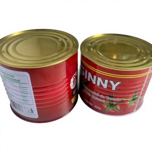 Envase de Metal Personalizado Jinko, Apto para Alimentos, Lata de Tomate Vacía de 210 Gramos, Sellada con Anillo, Redonda y Lacada - Product Image 3